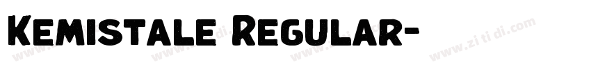 Kemistale Regular字体转换 Kemistale Regular字体转换